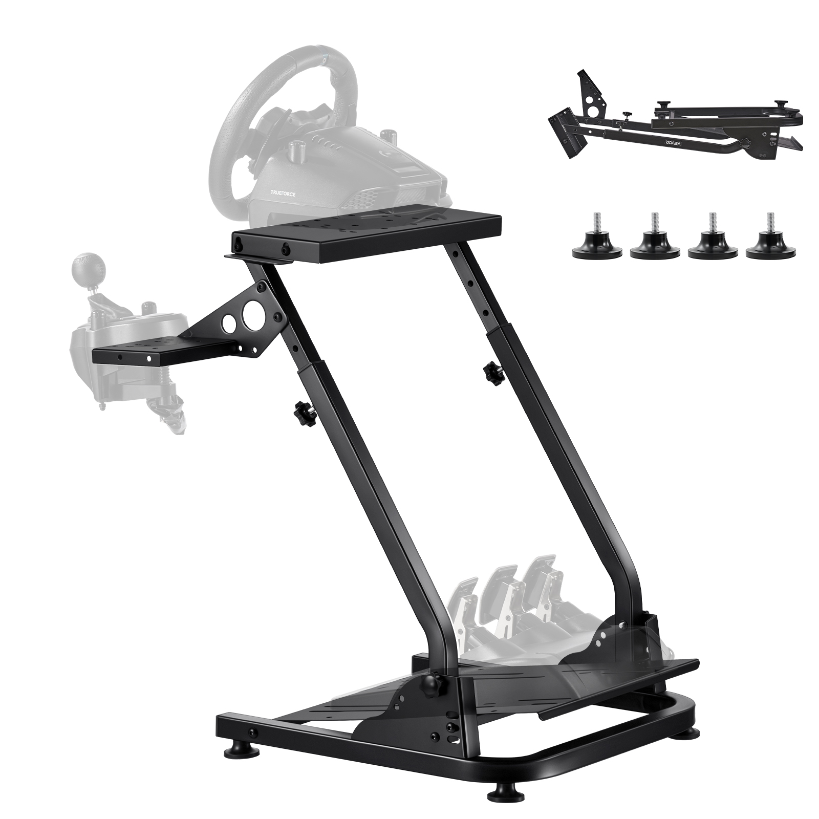 Gaming Accessories Logitech - VEVOR Racing Wheel Stand Adjustable Stand