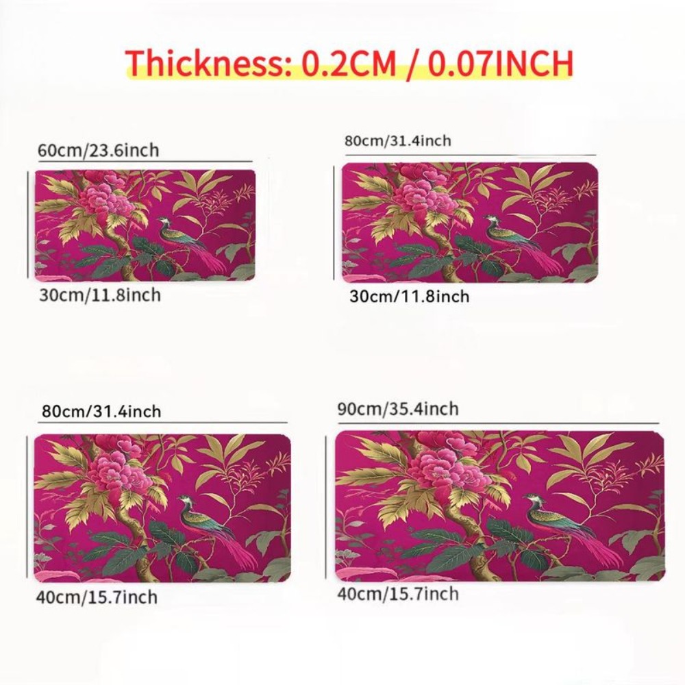 Bright pink flower and bird pa - Gaming Accessories White recension och pris