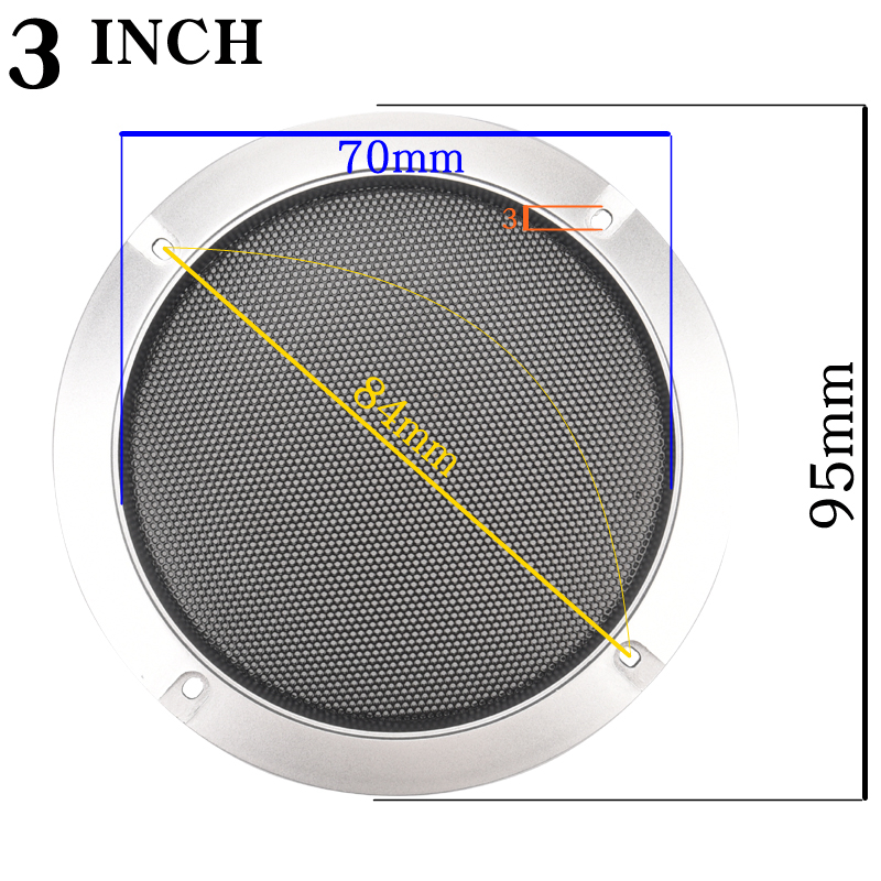 Silvery 2 3 4 5 6.5 8 10INCH S - Case Mesh Panel recension och pris