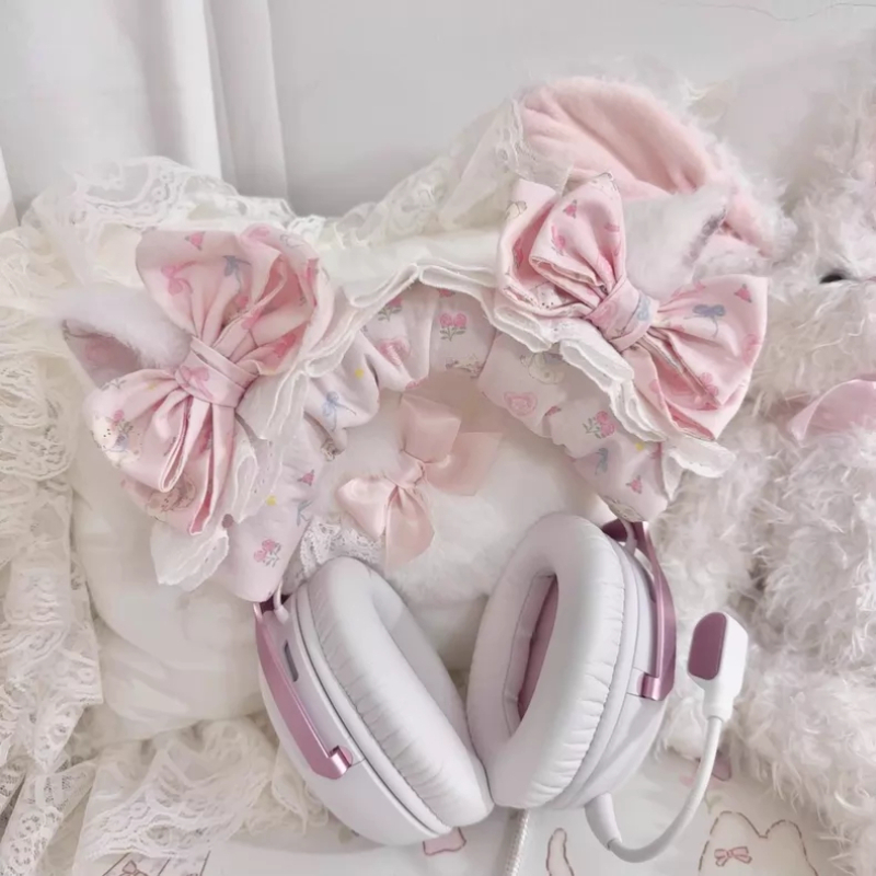 Ruffled Edge Lace Head Mounted - Gaming Headphone Accessories recension och pris