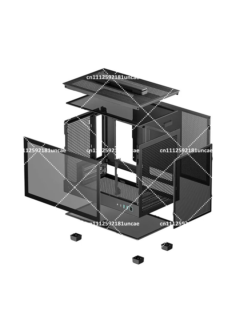 Portable ITX Computer Case wit - Case Mesh Panel recension och pris