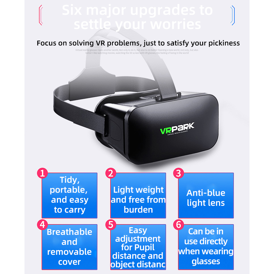Virtual Reality Helmet VR Glas - Gaming Accessories 10 Year Old recension och pris