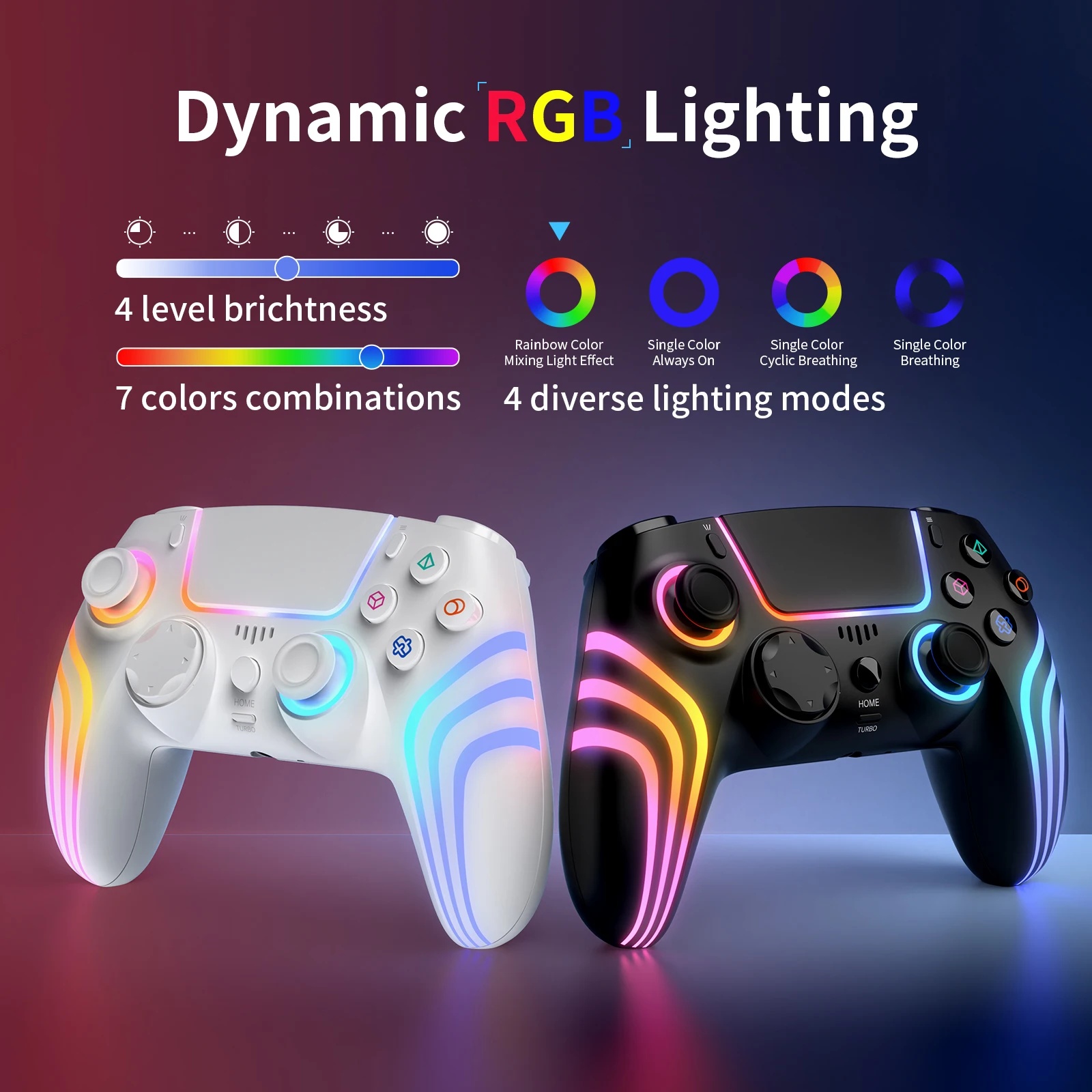 RGB LED Wireless Game Controll - Gaming Accessories Rgb recension och pris