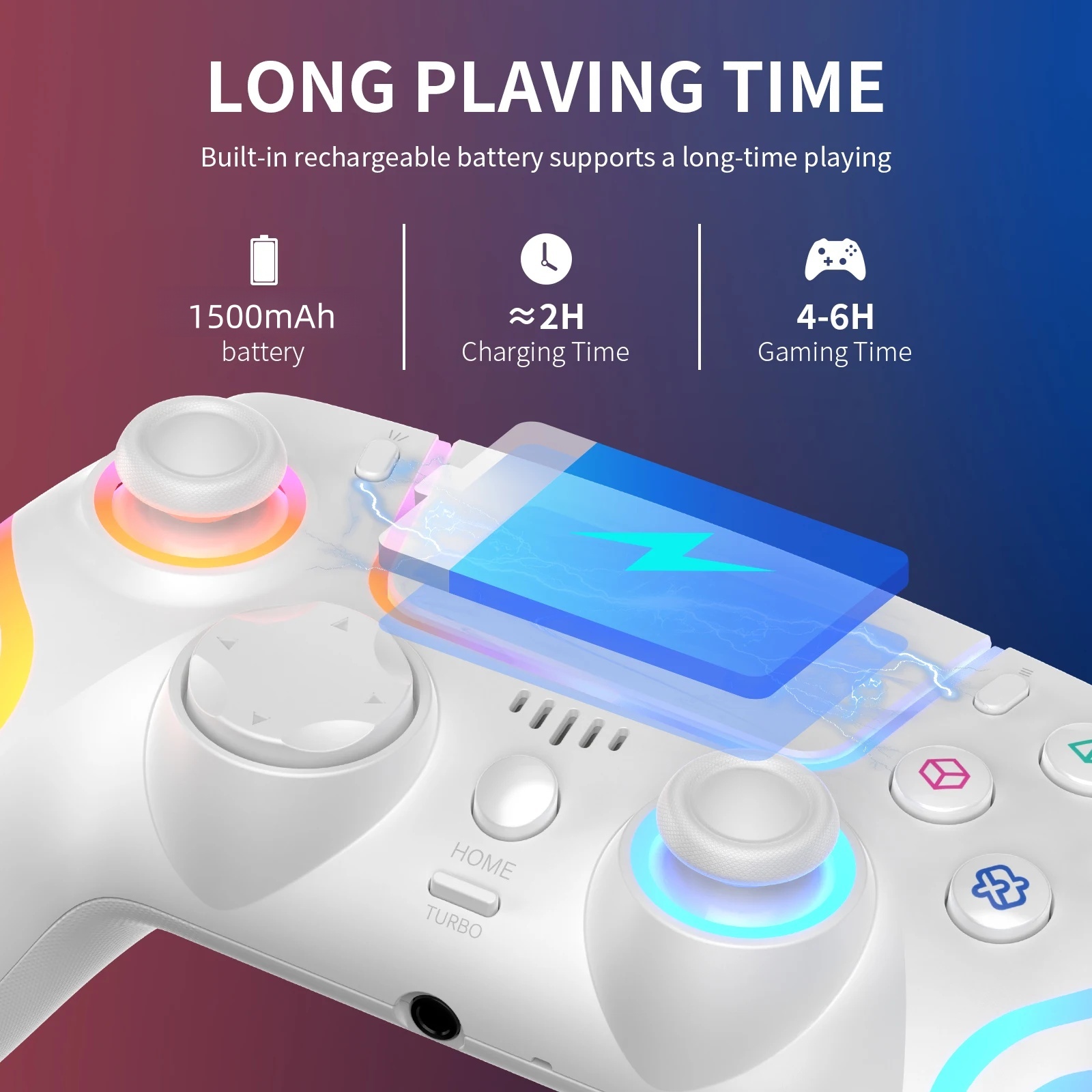 RGB LED Wireless Game Controll - Gaming Accessories Rgb recension och pris