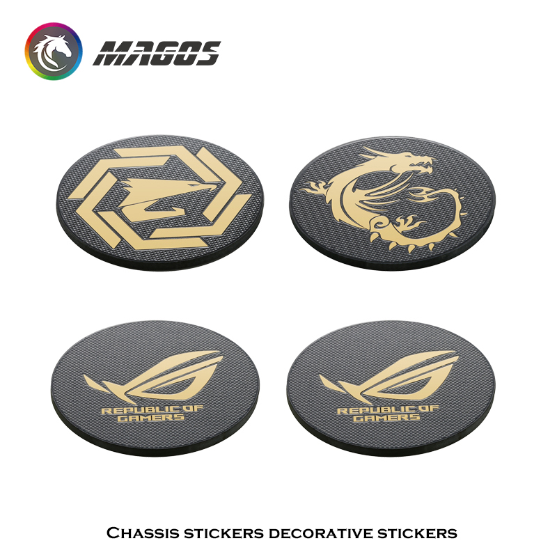 Computer Case Fan Metal Sticke - Gaming Accessories Decor recension och pris