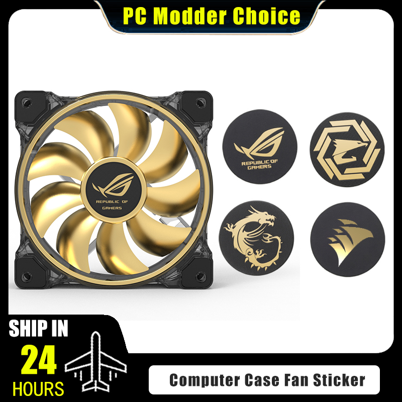Computer Case Fan Logo Sticker - Gaming Accessories Decor recension och pris