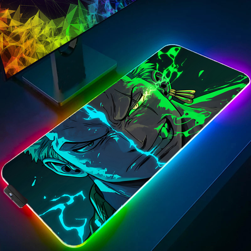 ONE PIECE Zoro Mouse Pad RGB G - Gaming Office Accessories recension och pris