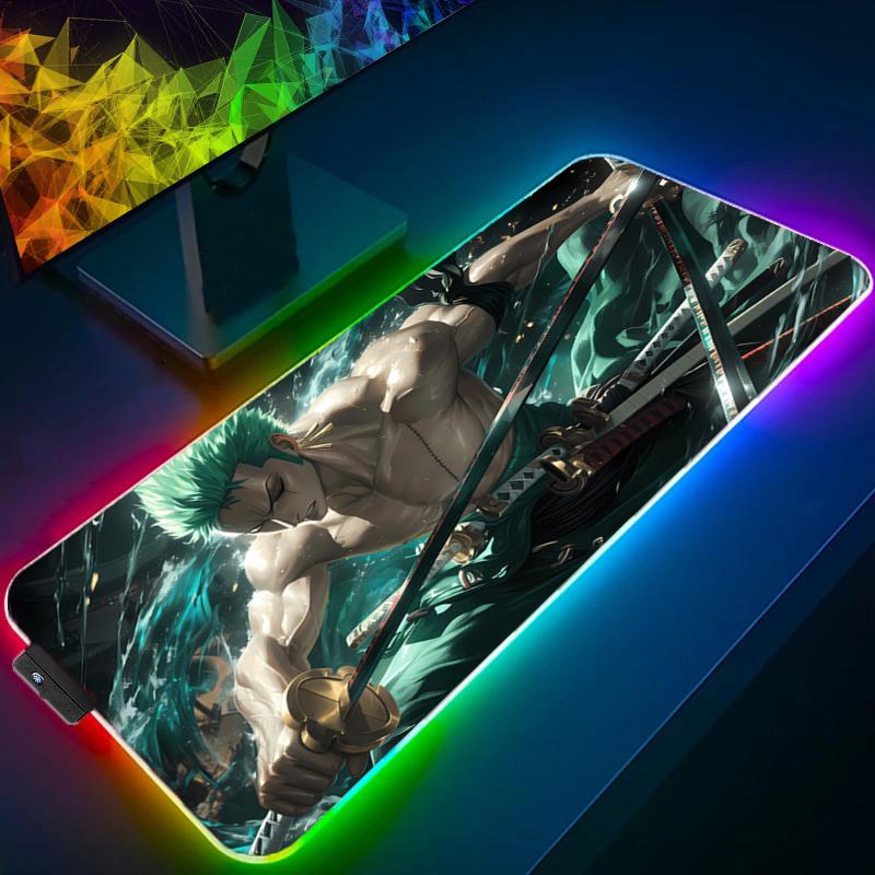 ONE PIECE Zoro Mouse Pad RGB G - Gaming Office Accessories recension och pris