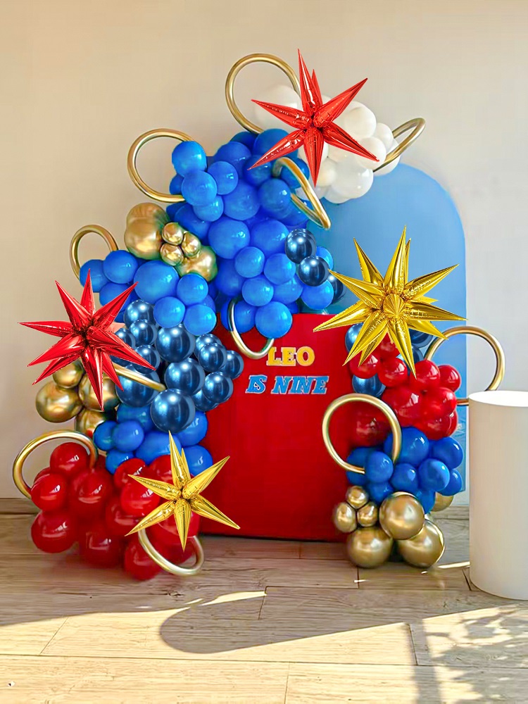 126pcs Kozee Red Blue Gold Bal - Gaming Accessories Decor recension och pris