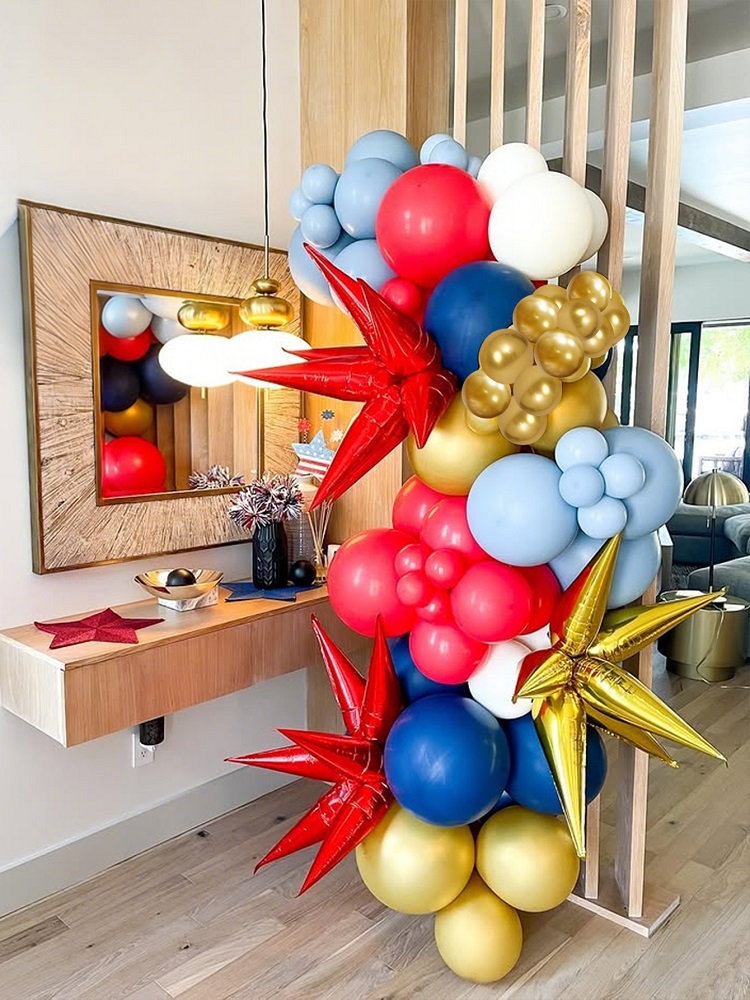 126pcs Kozee Red Blue Gold Bal - Gaming Accessories Decor recension och pris