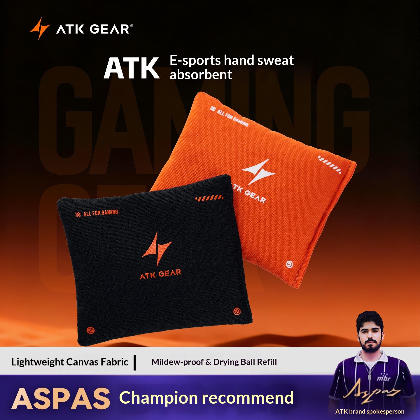 ATK Esports Palm Sweat Packs S - Gaming Accessories Pack recension och pris