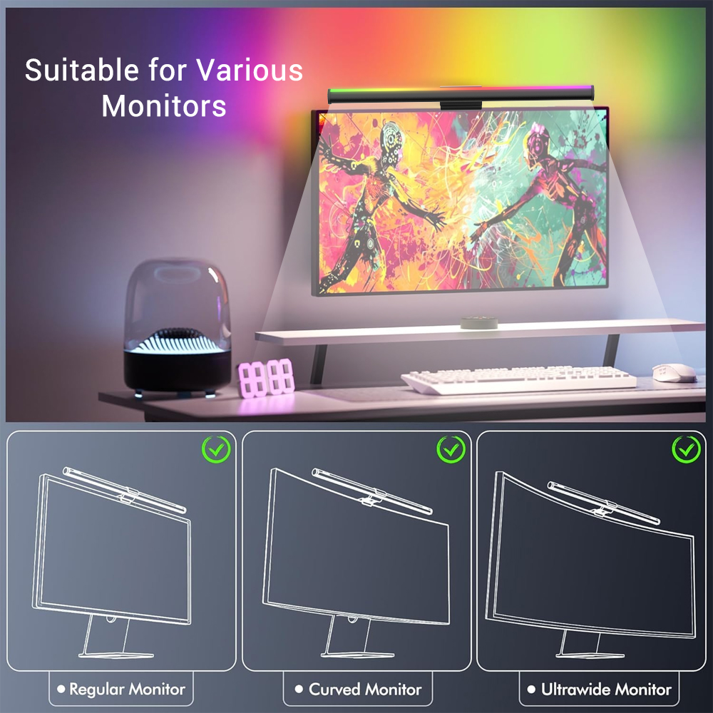 Wifi Lightbar Monitor Light Ba - Gaming Accessories Rgb recension och pris