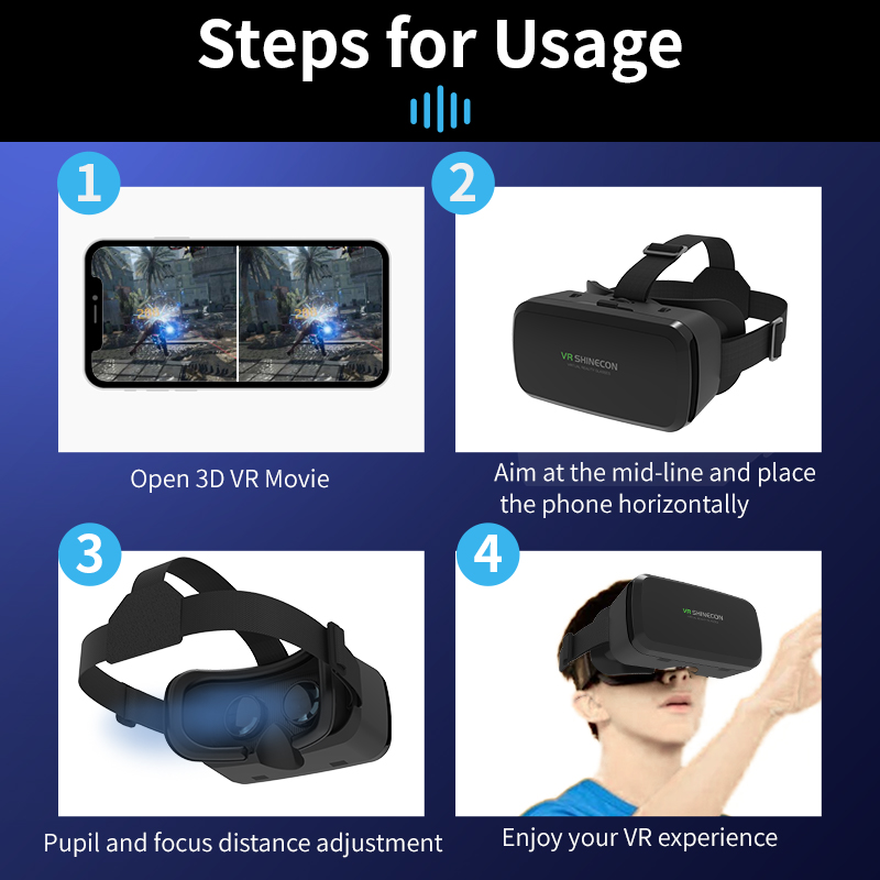 VR Glasses 3D Headset Virtual  - Gaming Accessories 10 Year Old recension och pris