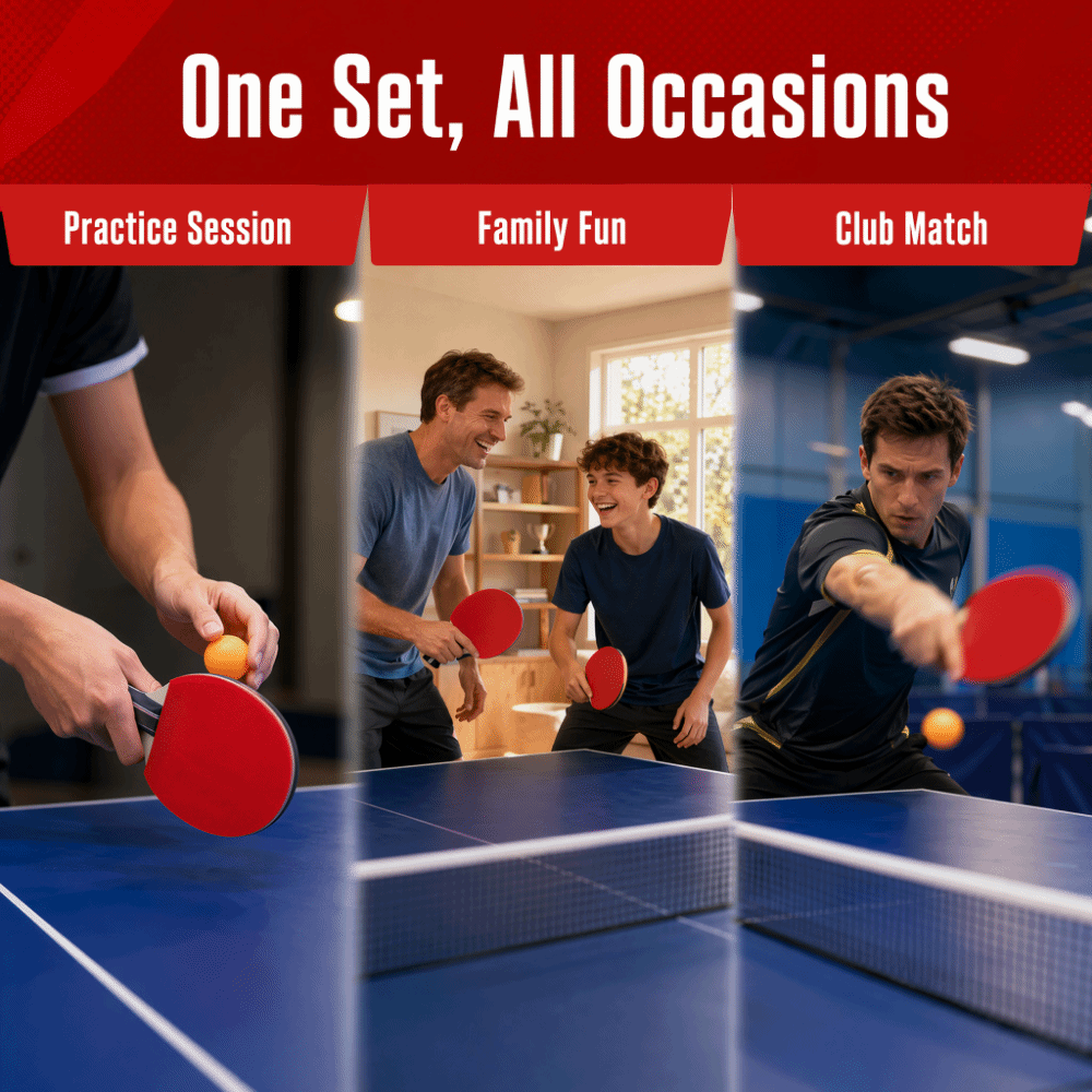 6PCS Poplar Wood Table Tennis  - Case Mesh Panel recension och pris