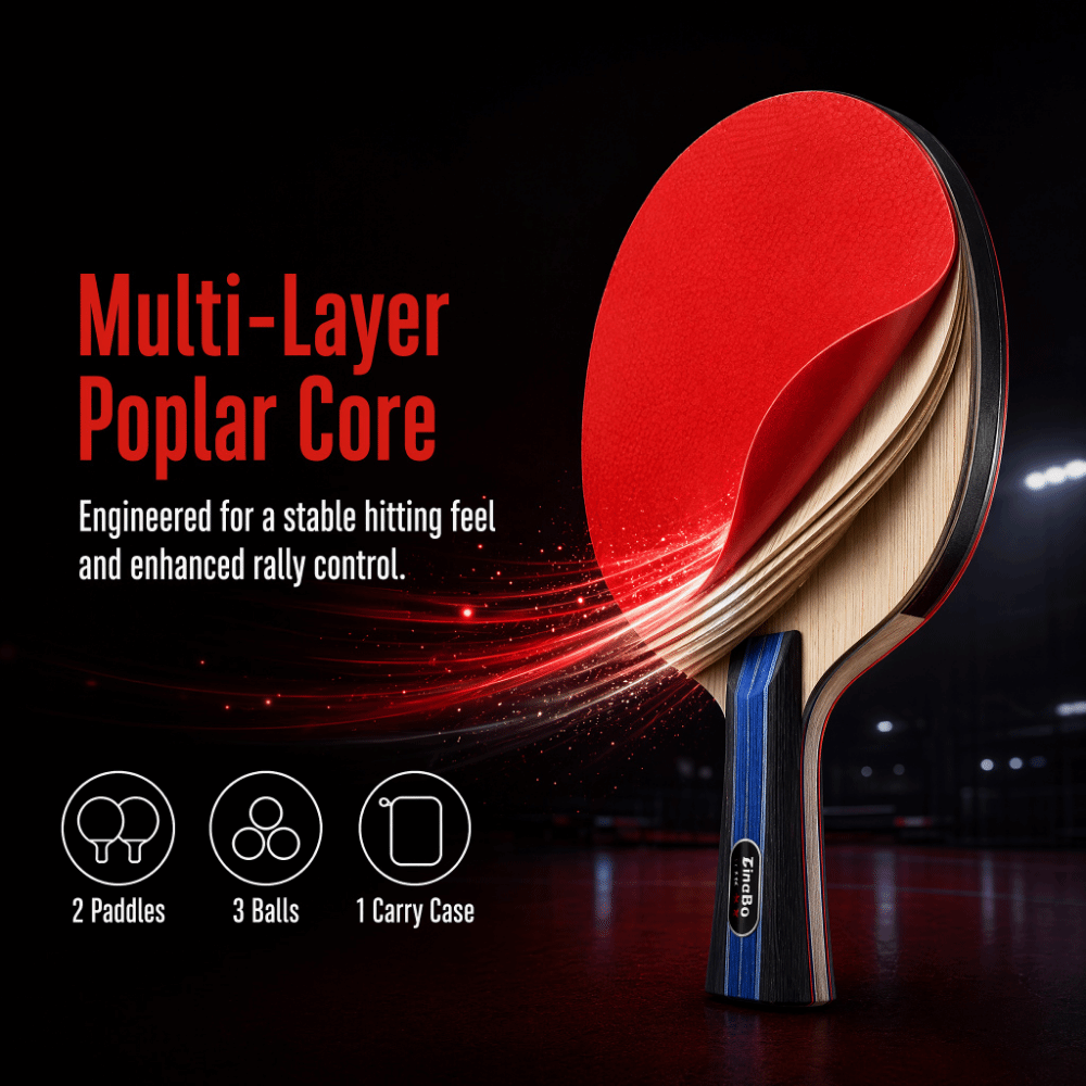 6PCS Poplar Wood Table Tennis  - Case Mesh Panel recension och pris