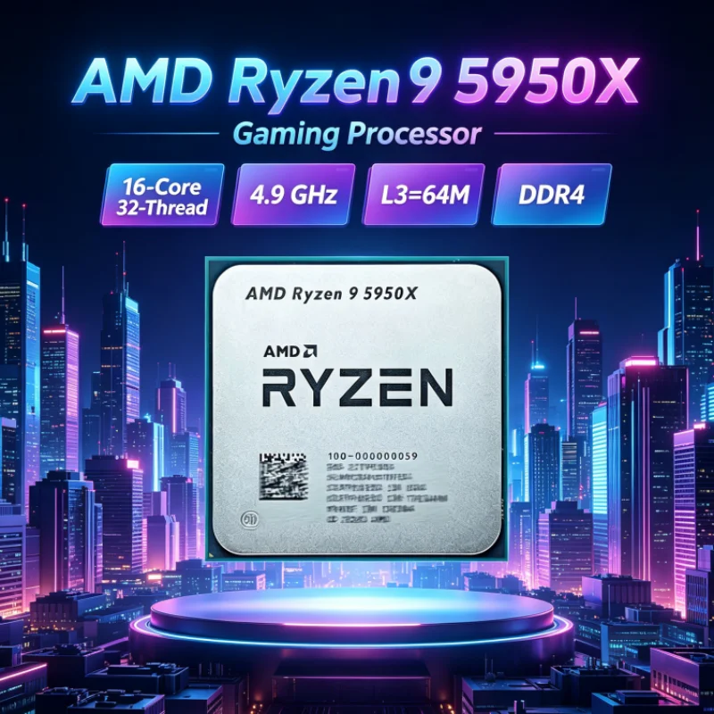 AMD Ryzen 9 5950X 105W Gaming  - Amd Cpu Ryzen 9 recension och pris